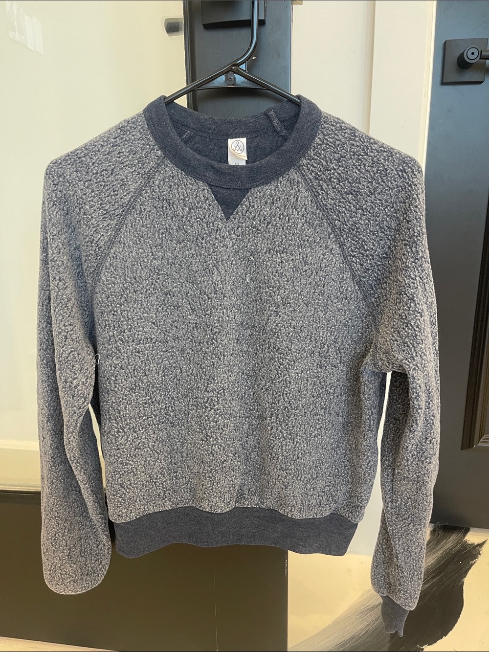 Alternative Women's Gray Sherpa Crewneck Pullover